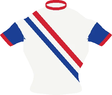 ’97 · Tricolour sash cycling jersey design